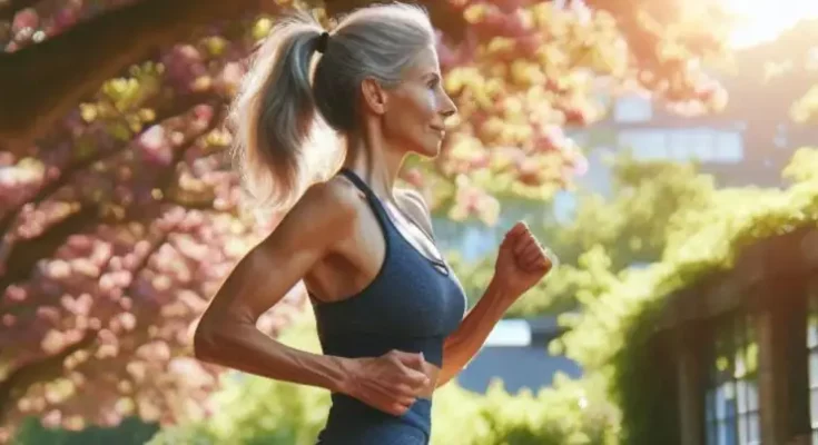 femme senior en train de faire du sport